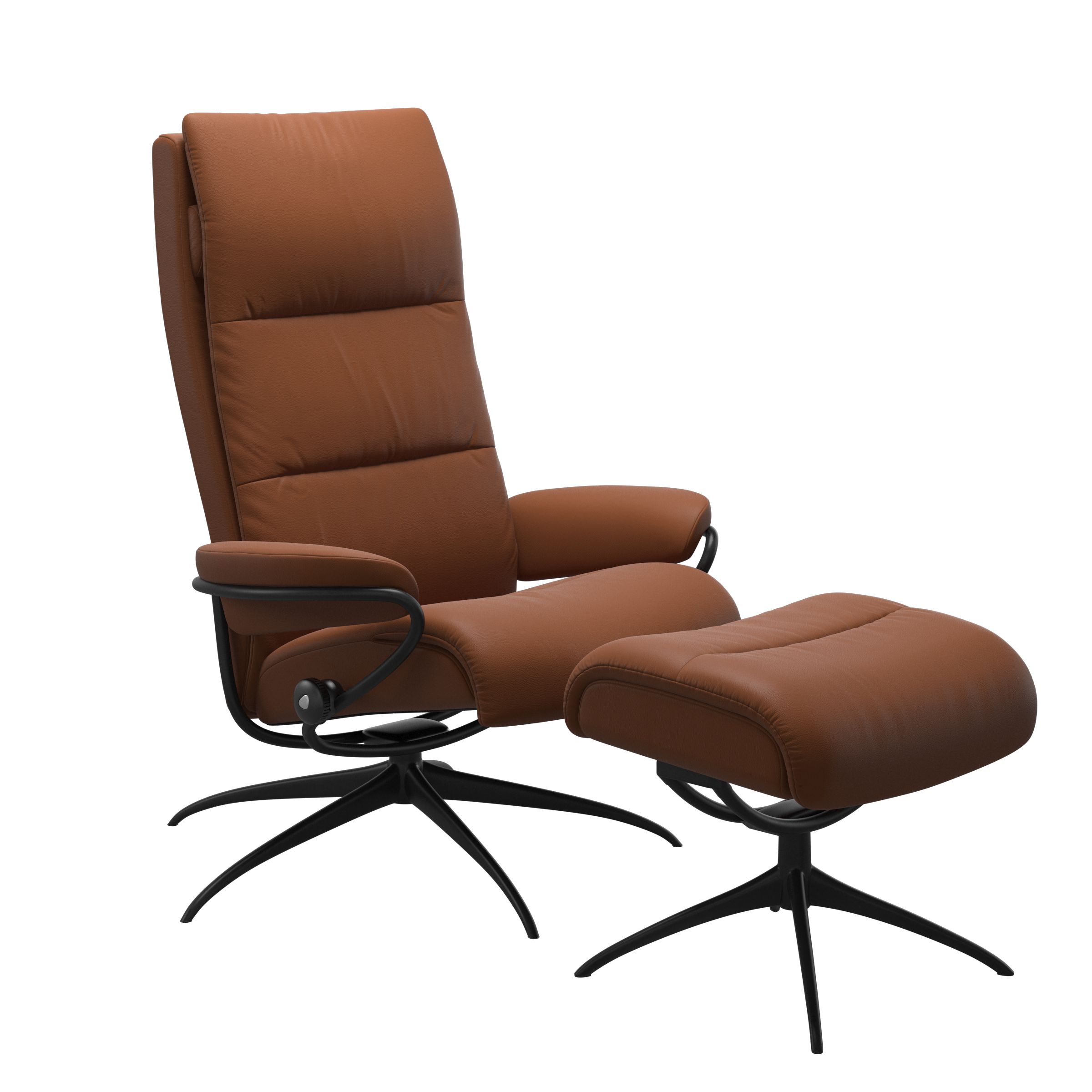 Stressless Sessel mit Hocker TOKYO STAR HB in Leder Paloma New Cognac Stressless Sessel mit Hocker TOKYO STAR HB in Leder Paloma New Cognac