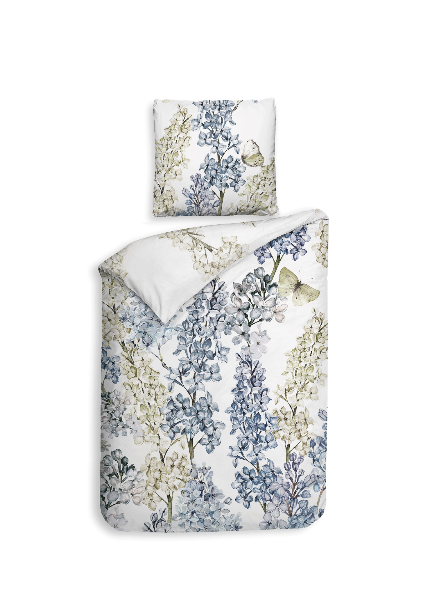 Bettwäsche ca. 155x220cm JES in Mehrfarbig Bettwäsche ca. 155x220cm JES in Mehrfarbig, Bettwäsche, Blumenmuster, Hydrangea, Duvet-Set, Kissenbezug