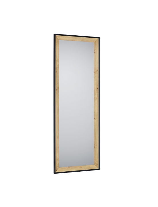 Mirrors & More Spiegel BIANKA ca. 50x150cm in Farbe Artisan Eiche, schwarz