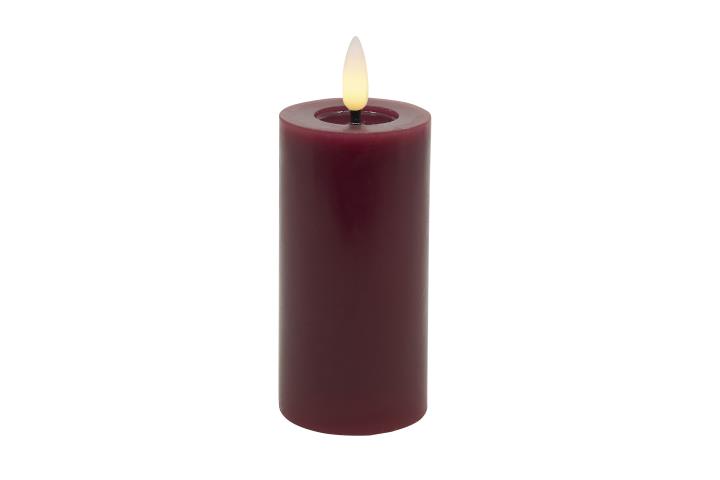 LED-Stumpenkerze Slim Basic 2 LED STUMPENKERZE SLIM in Rot L.C. Wholsaler LED Stumpenkerze Slim Basic LED Stumpenkerze Slim in