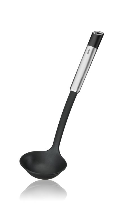 GEFU Schöpflöffel Primeline schwarz/silber