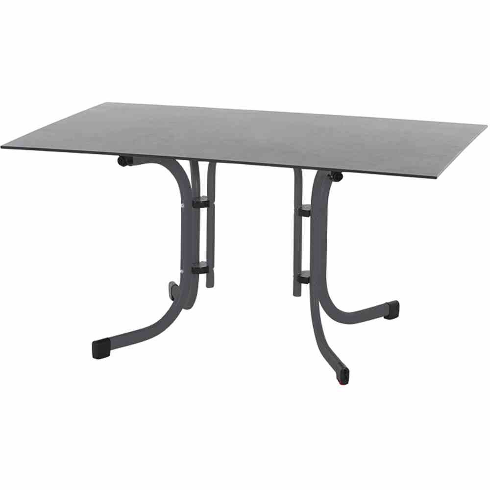 Gautzsch Klapptisch SOLA ca. 140x90cm in anthrazit/Dark stone