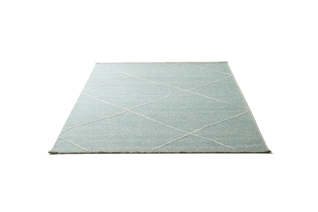 Theo Keller Webteppich Braderup ca. 120x170cm in Farbe Light Blue