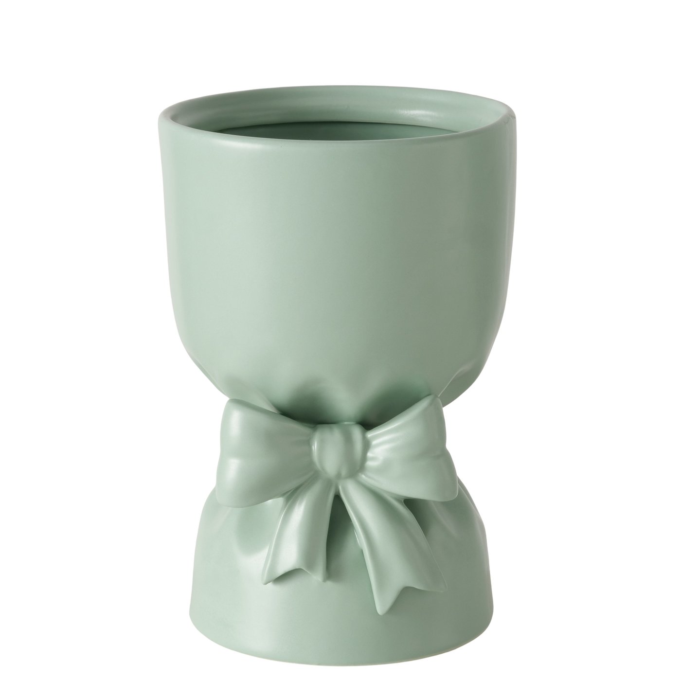 Boltze Vase Bowy in Farbe Porzellan grün
