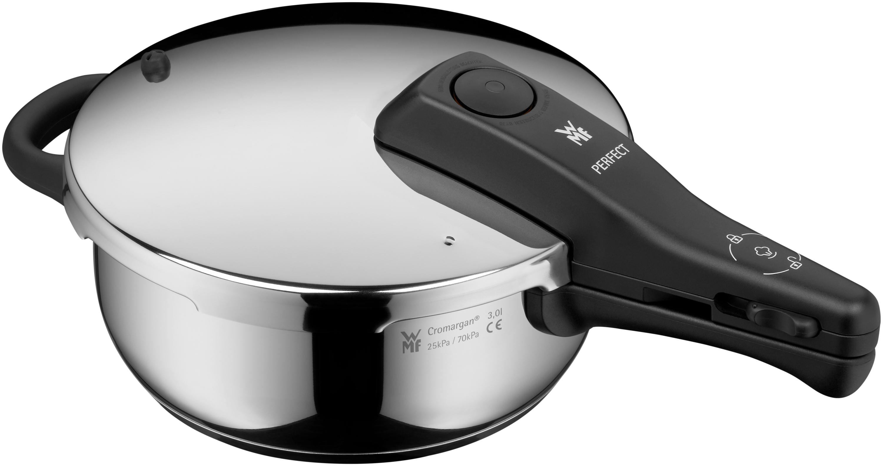 WMF Perfect One Pot Schnellkochtopf, 3,0 Liter in Edelstahl