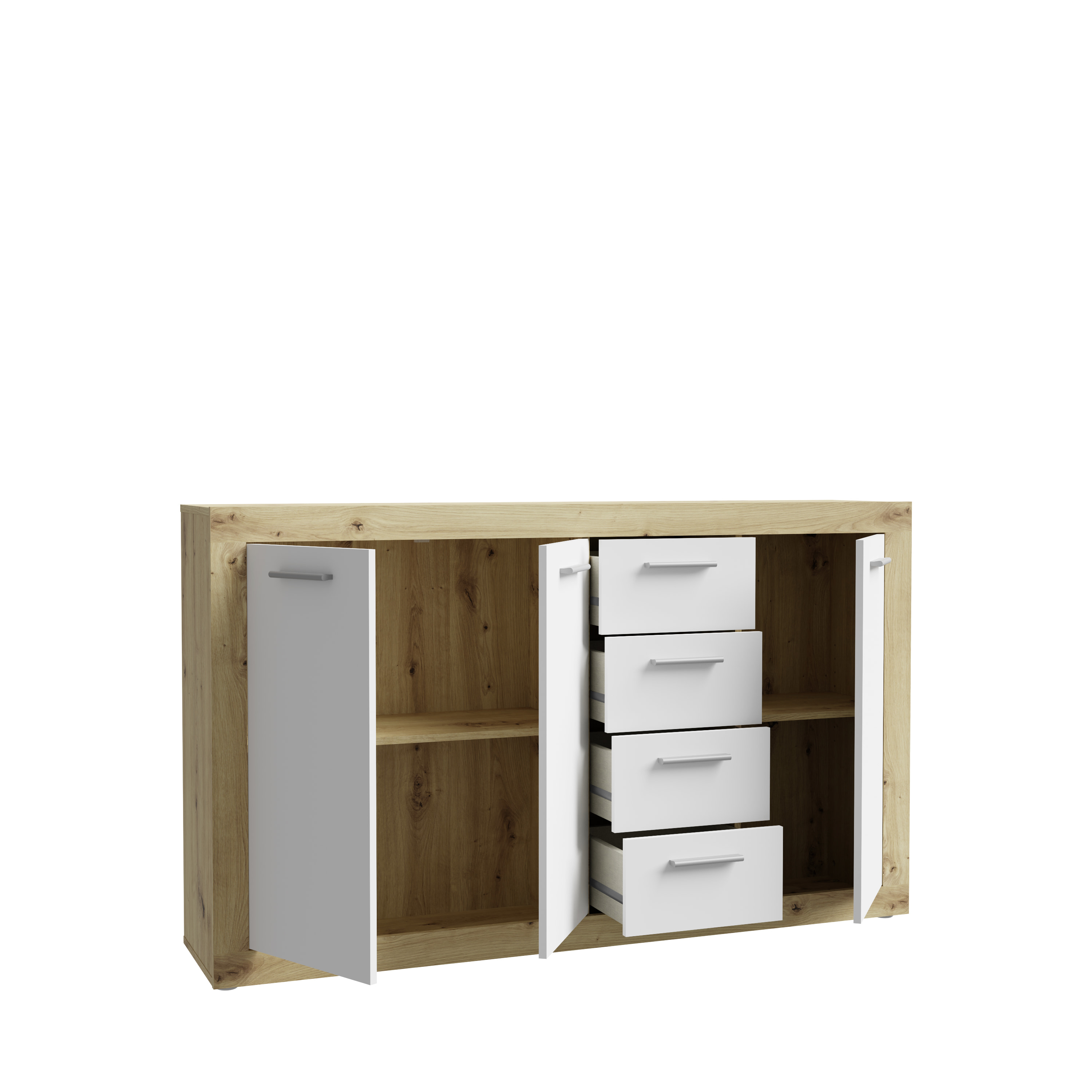 Forte Fabryki Mebli Sideboard BACCIO in Artisan Eiche/weiß C804