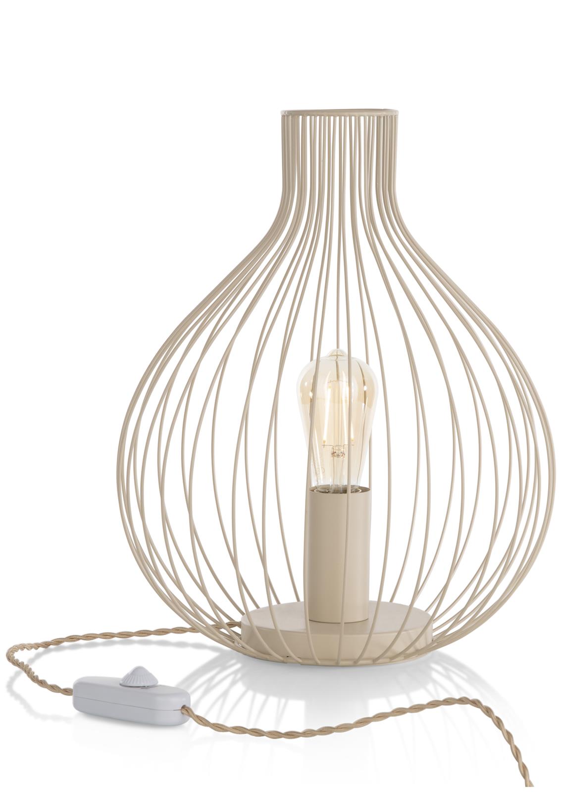 Coco Maison Tischlampe COCO MAISON ca. B35 H42 T35 cm in Jax, beige