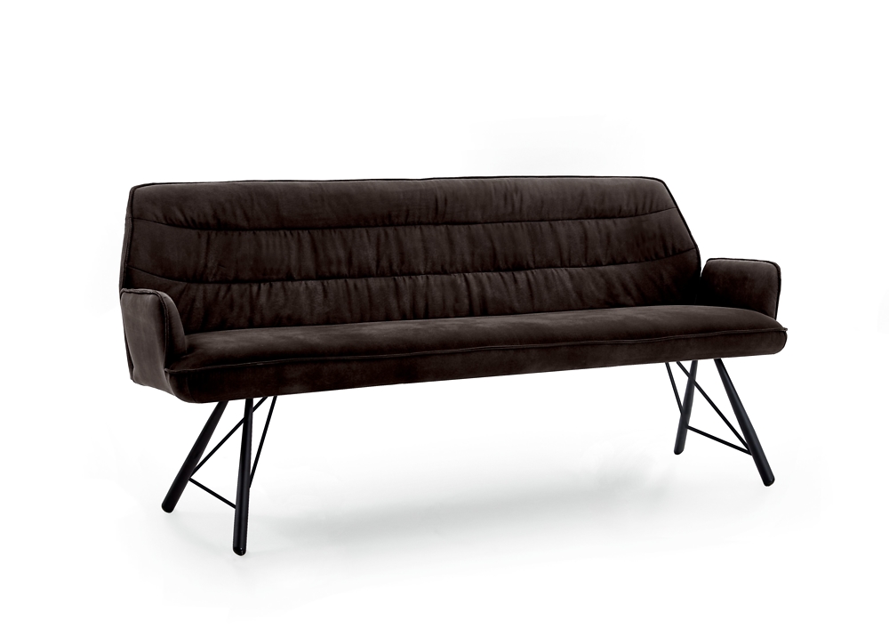 Niehoff Bank TAPAS ca. B160 H90 T66 cm in Stoff Aberdeen anthrazit