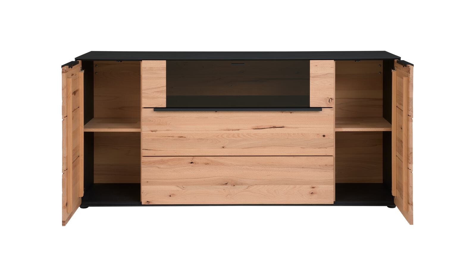 Sideboard in **Front Riffbuche massiv