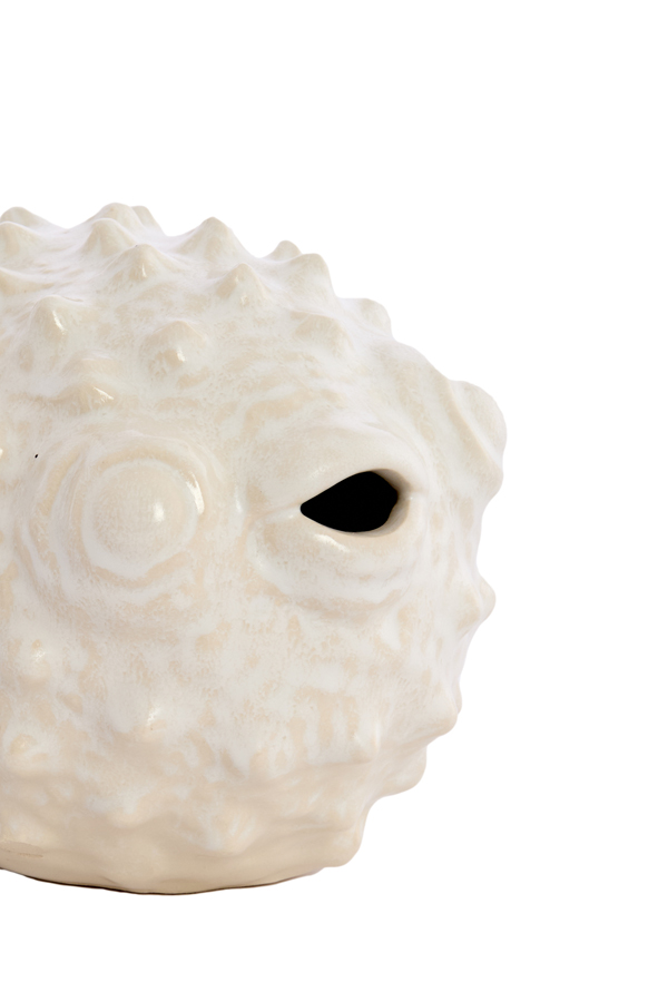 Light & Living Ornament FISH in Farbe creme Light & Living Ornament FISH in Farbe creme, Kunst, Porzellan, Töpferei, Gesicht, Person