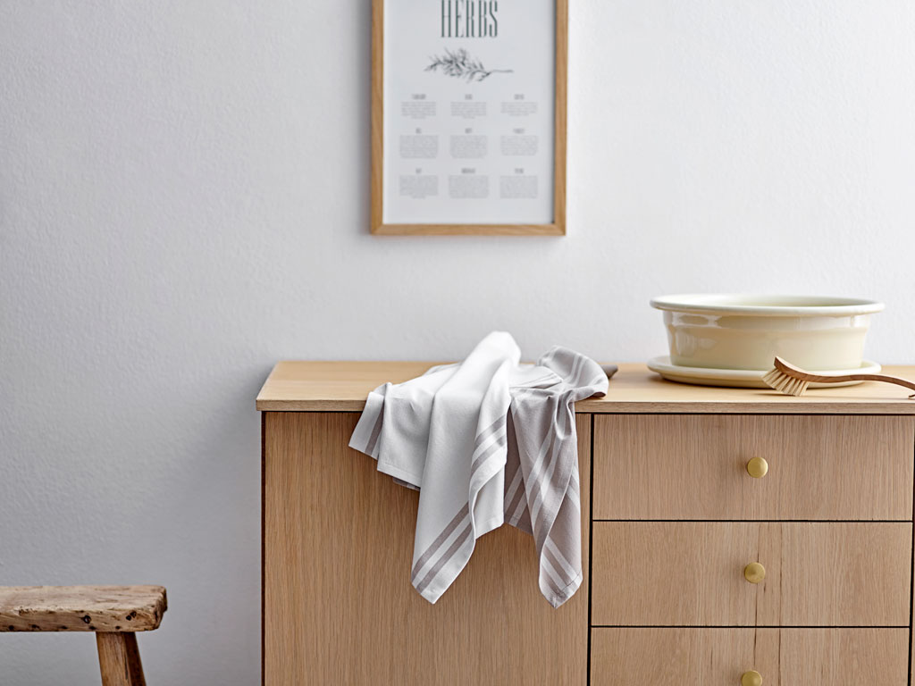 Södahl Geschirrtuch in Farbe beige