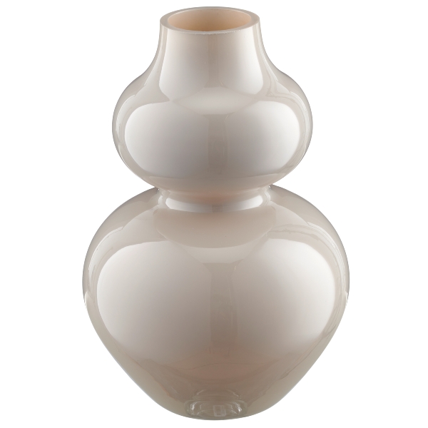 Glasvase 7925513-68 in Braun, Vase, Doppelvase, Porzellan, Keramik, Hochglanz