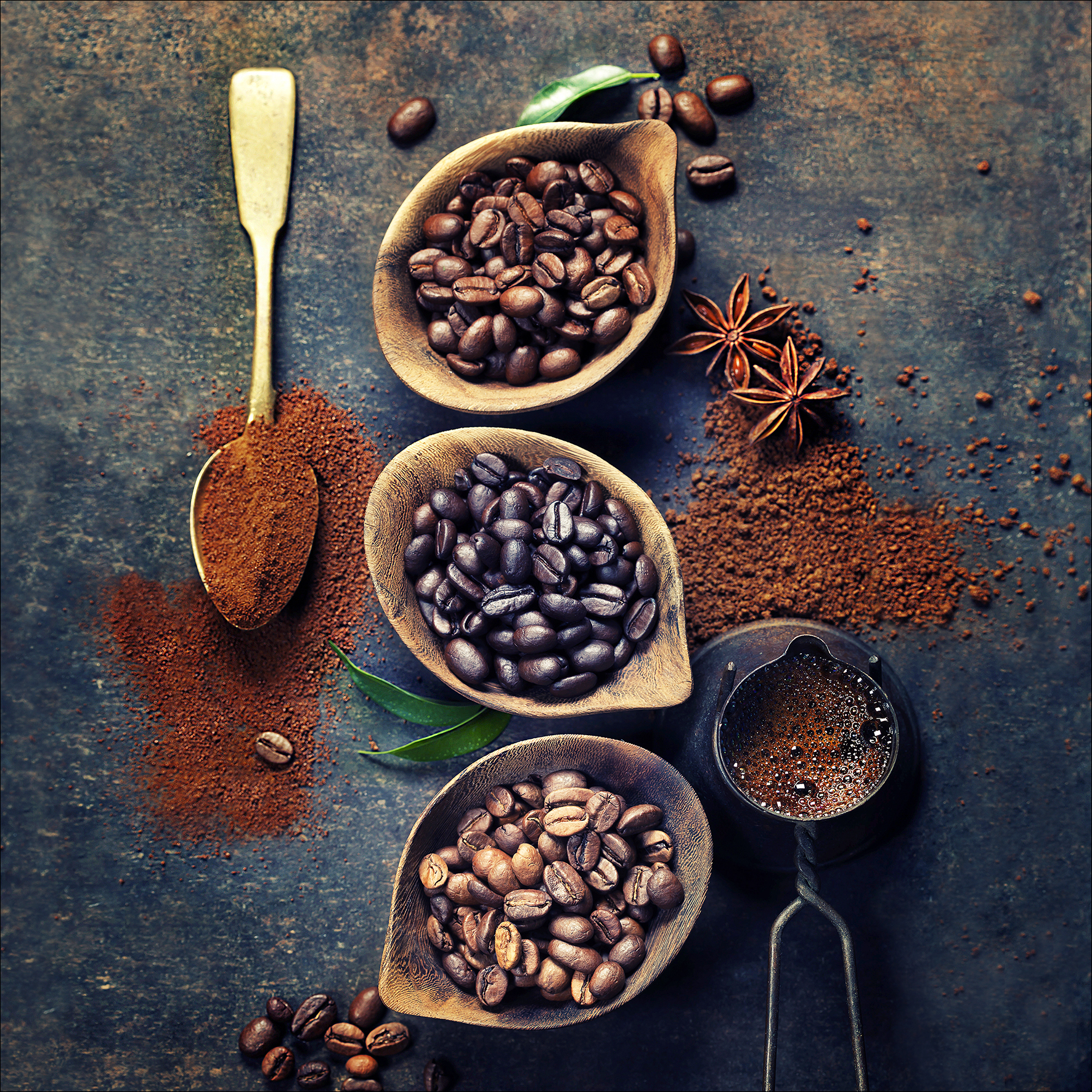 PRO ART Glas-Art 20x20cm Coffebean In Bowl