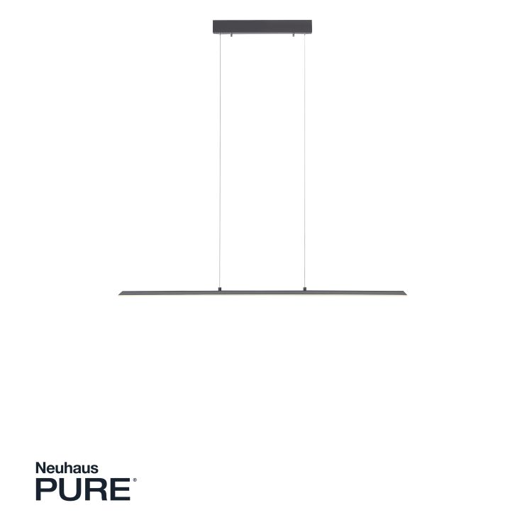 Paul Neuhaus LED-Pendelleuchte PURE LITE 1-flammig in Farbe anthrazit, Elektronik, Bildschirm, Seite, Text
