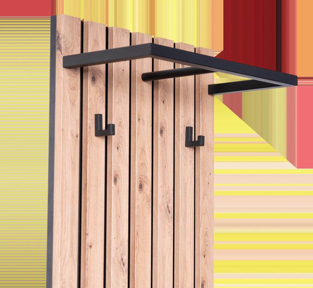 M2 Kollektion Wandgarderobe in Artisaneiche Dekor