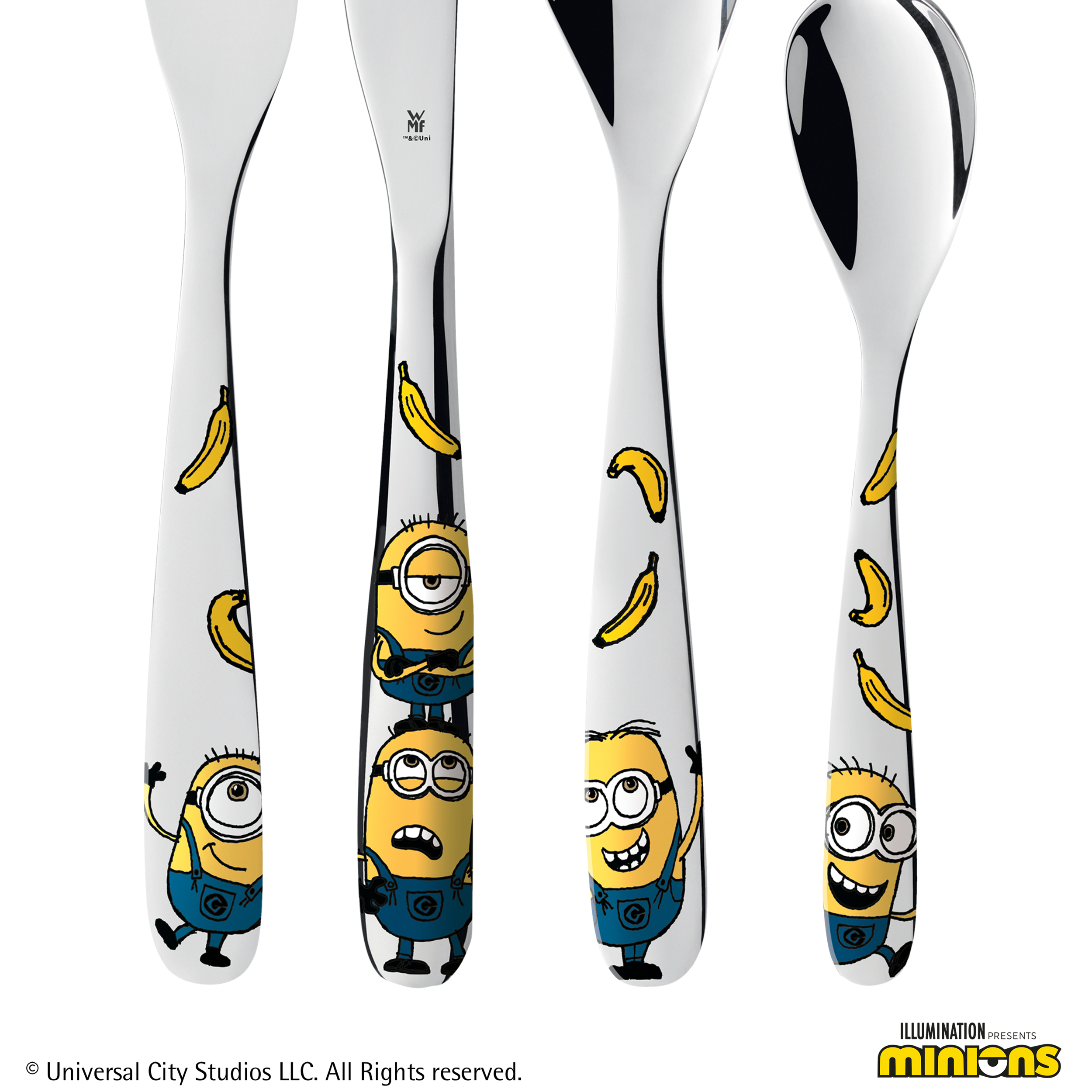 WMF Kinderbesteck-Set Minions® in poliertem Edelstahl