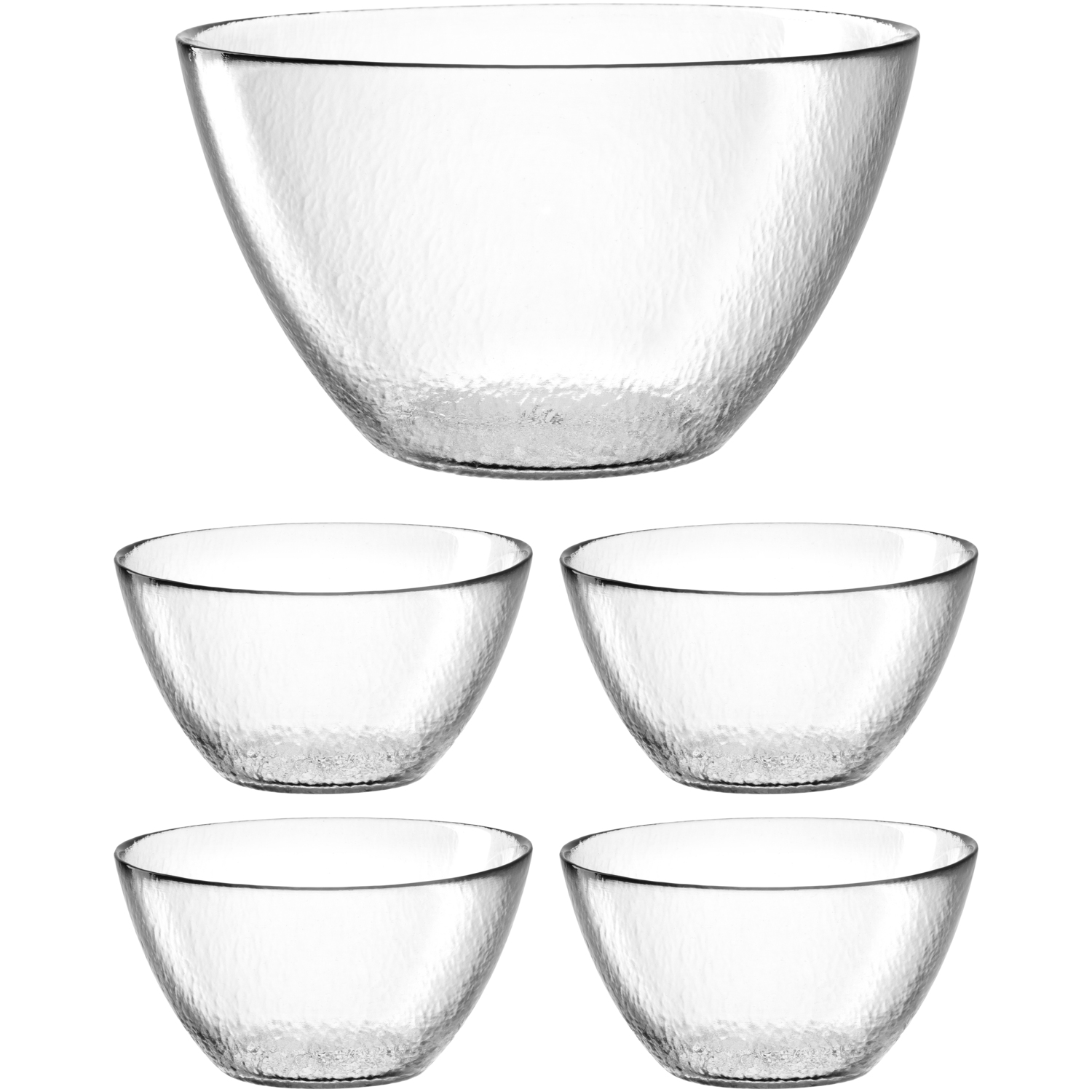 Leonardo Schalenset Attivo 5-teilig in Farbe klar Leonardo Schalenset Attivo 5-teilig in Farbe klar