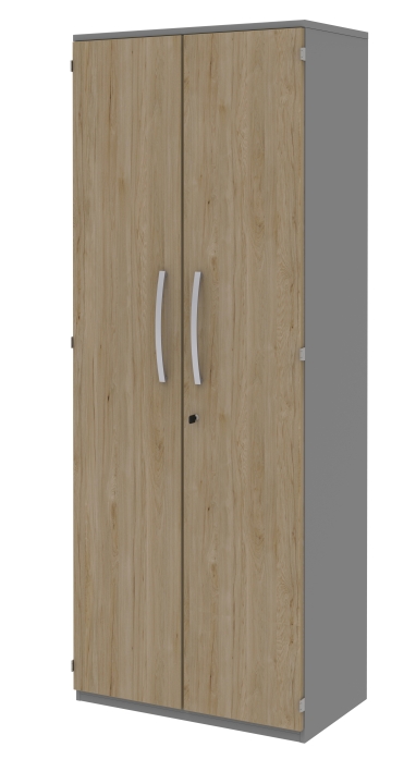 Röhr-Bush Aktenelement TECHNO 019 in mittelgrau / Front Hickory Eiche Nachbildung