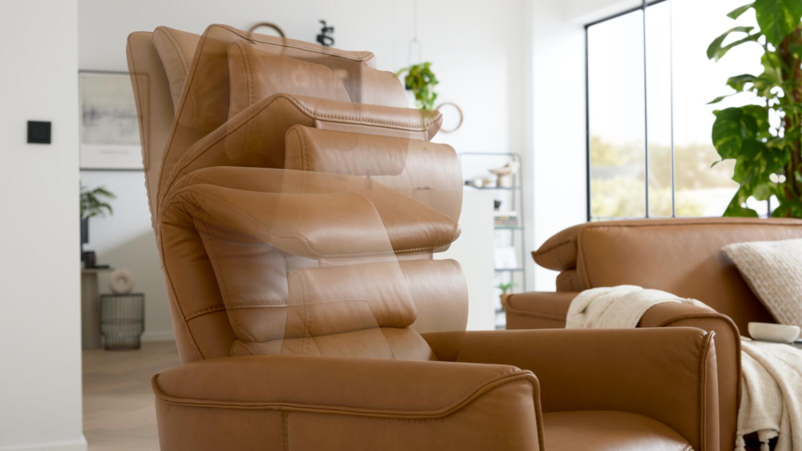 Interliving Relaxsessel IL 4544 in Leder Cloudy saddle, Moebel, Stuhl, Sessel, Lehnstuhl