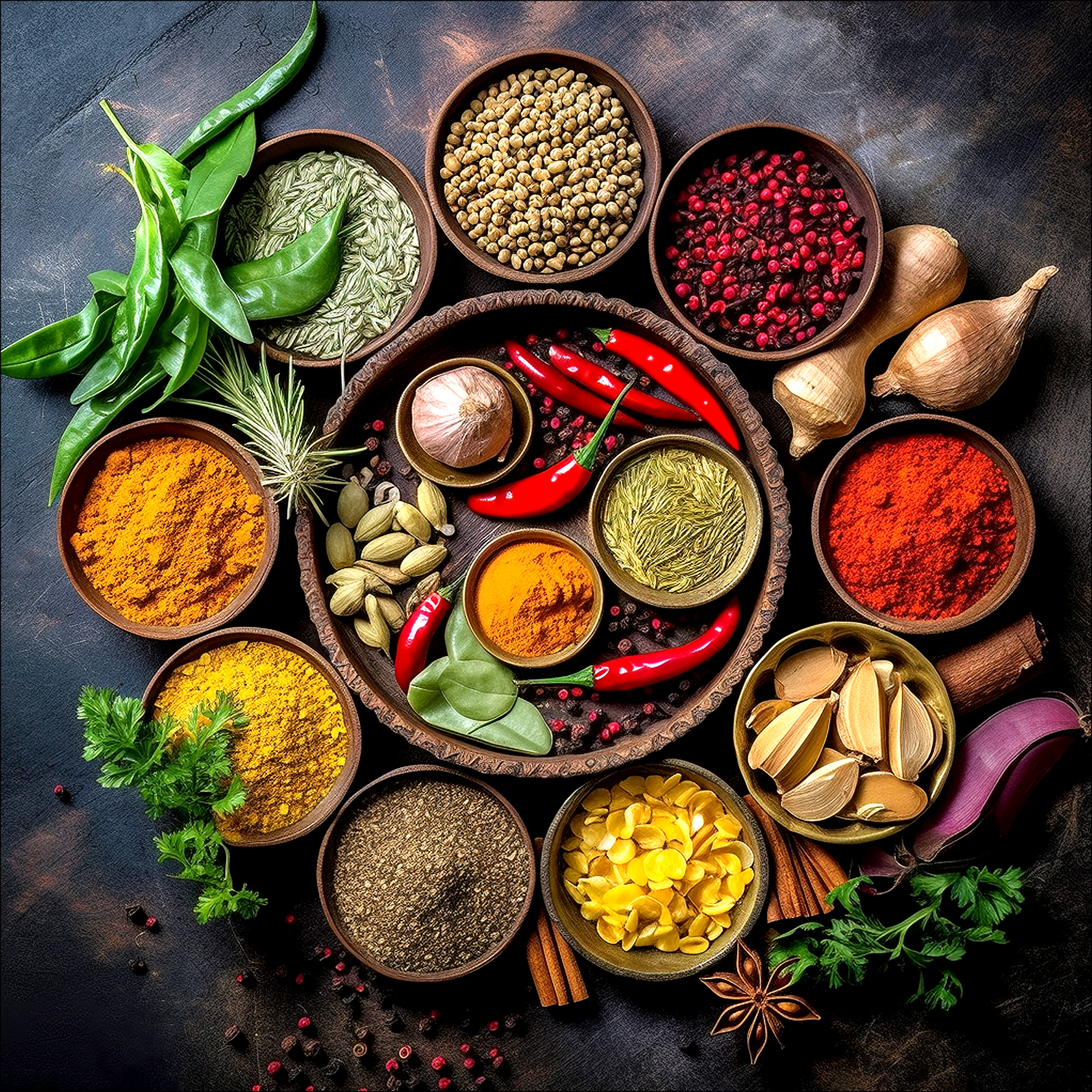 PRO ART Glas-Art 20x20cm Colorful Spice Creation