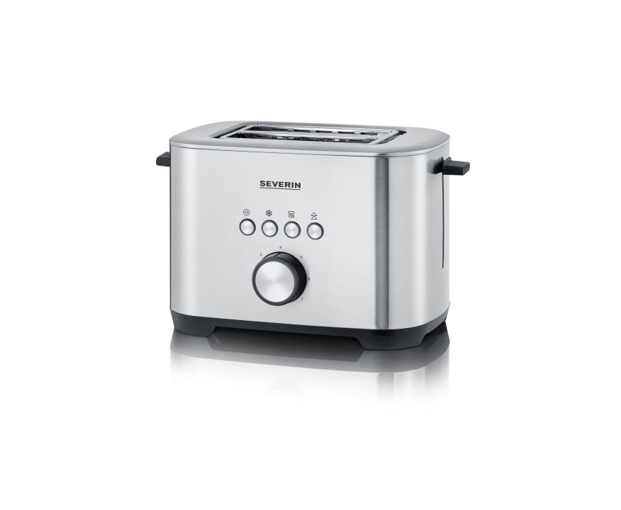 Severin Toaster AT 2620 in Edelstahl gebürstet, schwarz Severin Toaster AT 2620 in Edelstahl gebürstet, schwarz