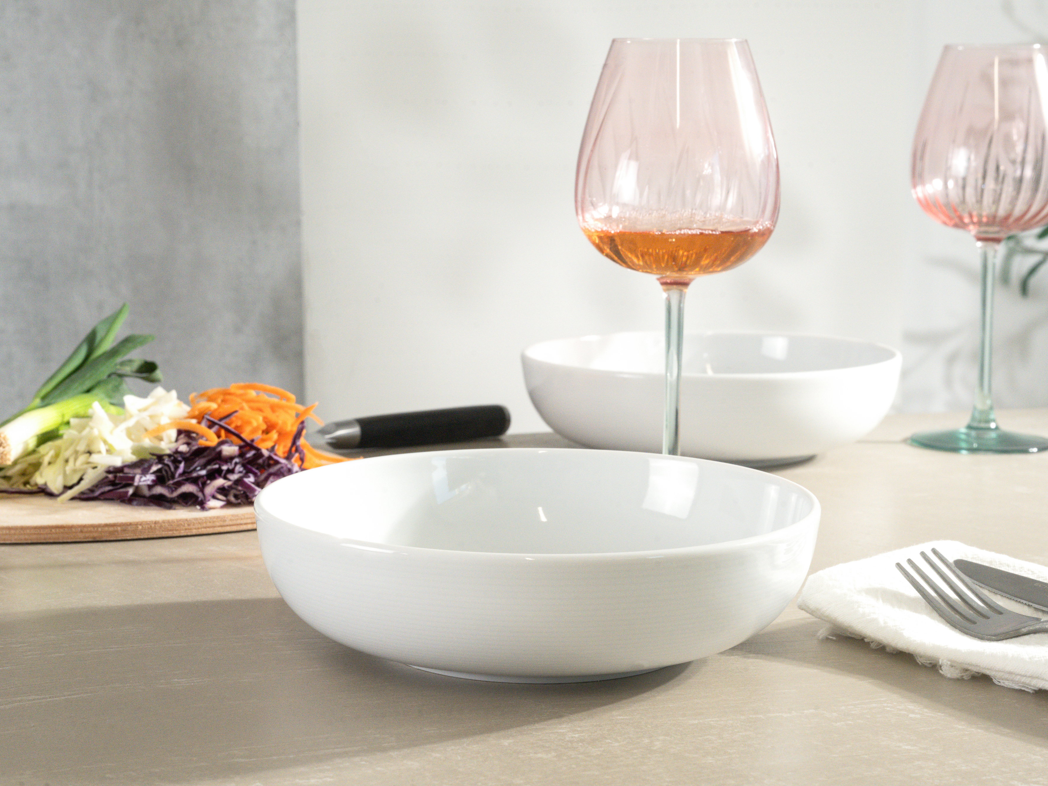 CreaTable Poke Bowl Session in Farbe Weiß glänzend