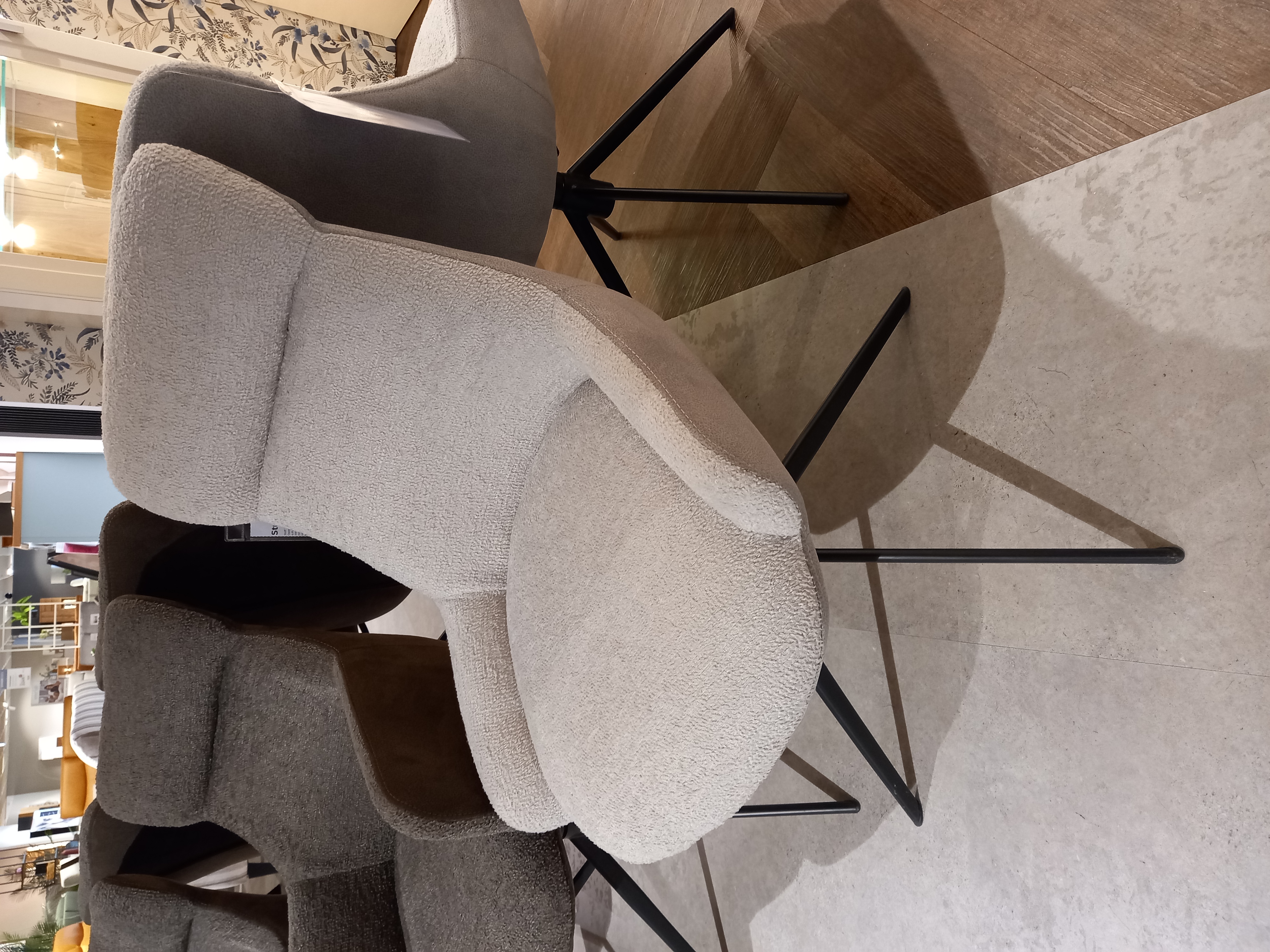 MCA Furniture Stuhlgruppe 6-tlg. in Stoff Vintagelook, Drinnen, Innenarchitektur, Mobiliar, Fußboden, Stuhl