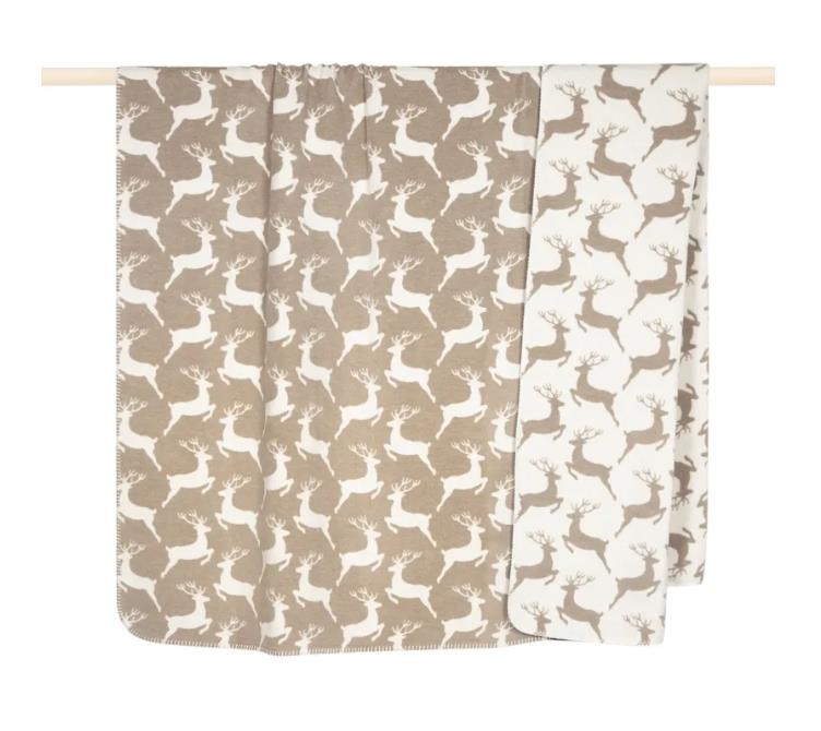 Decke Herd 150x200 cm in beige, Dekoration für Zuhause, Vorhang