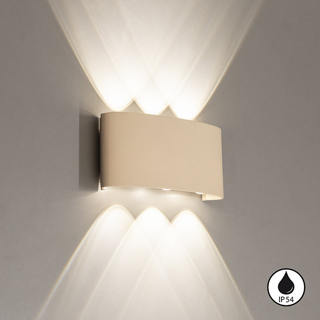 Fischer & Honsel LED-Wandleuchte BERLIN 6-flammig in Farbe Metall sandfarbig/Acryl satiniert Fischer & Honsel LED-Wandleuchte BERLIN 6-flammig in Farbe Metall sandfarbig/Acryl satiniert, Beleuchtung, Deckenleuchte, Leuchte