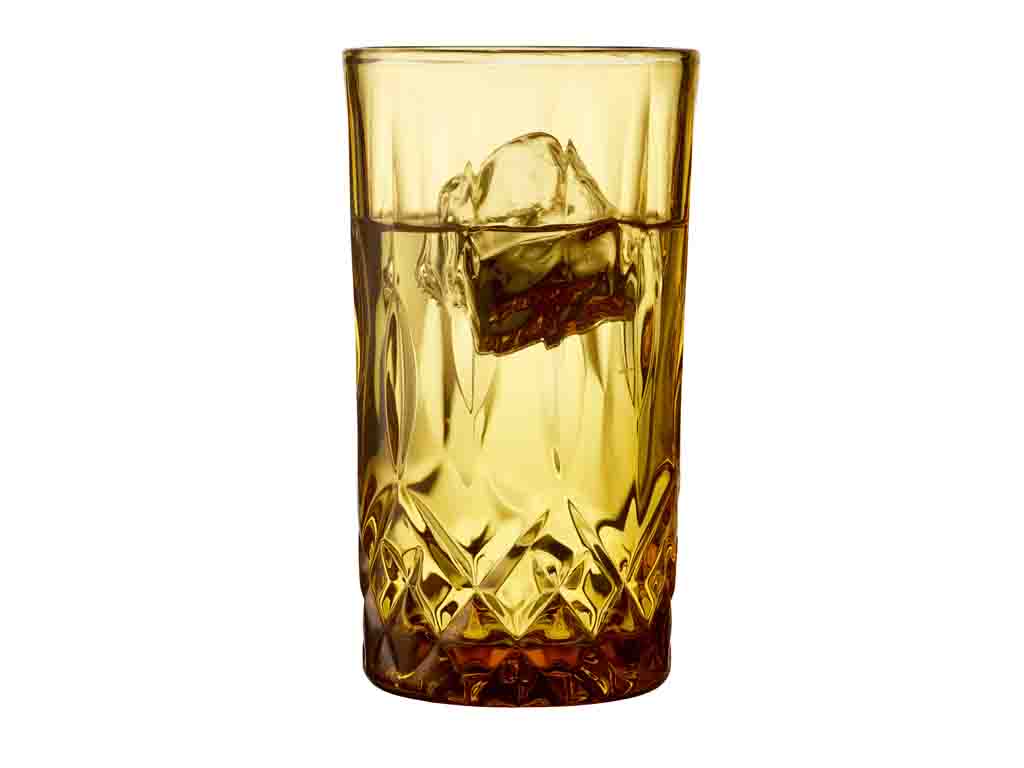 Lyngby Glas Highball 0,38 Liter in Farbe amber
