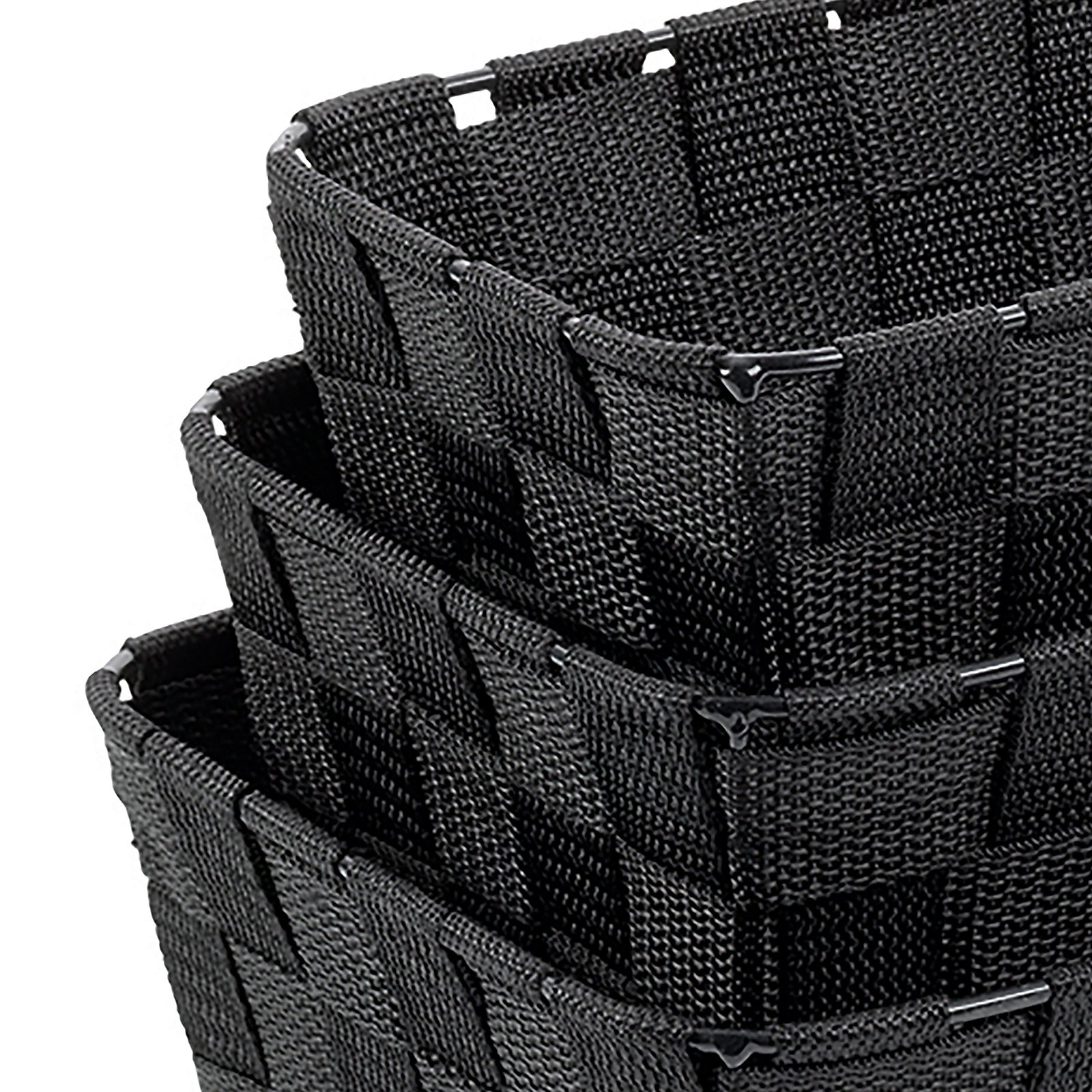 Kela Korb-Set 3-tlg. ALVARO in Farbe Schwarz, organizer, werkzeug-schale, tasche, robust, netz, Organizer, Aufbewahrung, Tasche, Taschen, Mesh-Gewebe