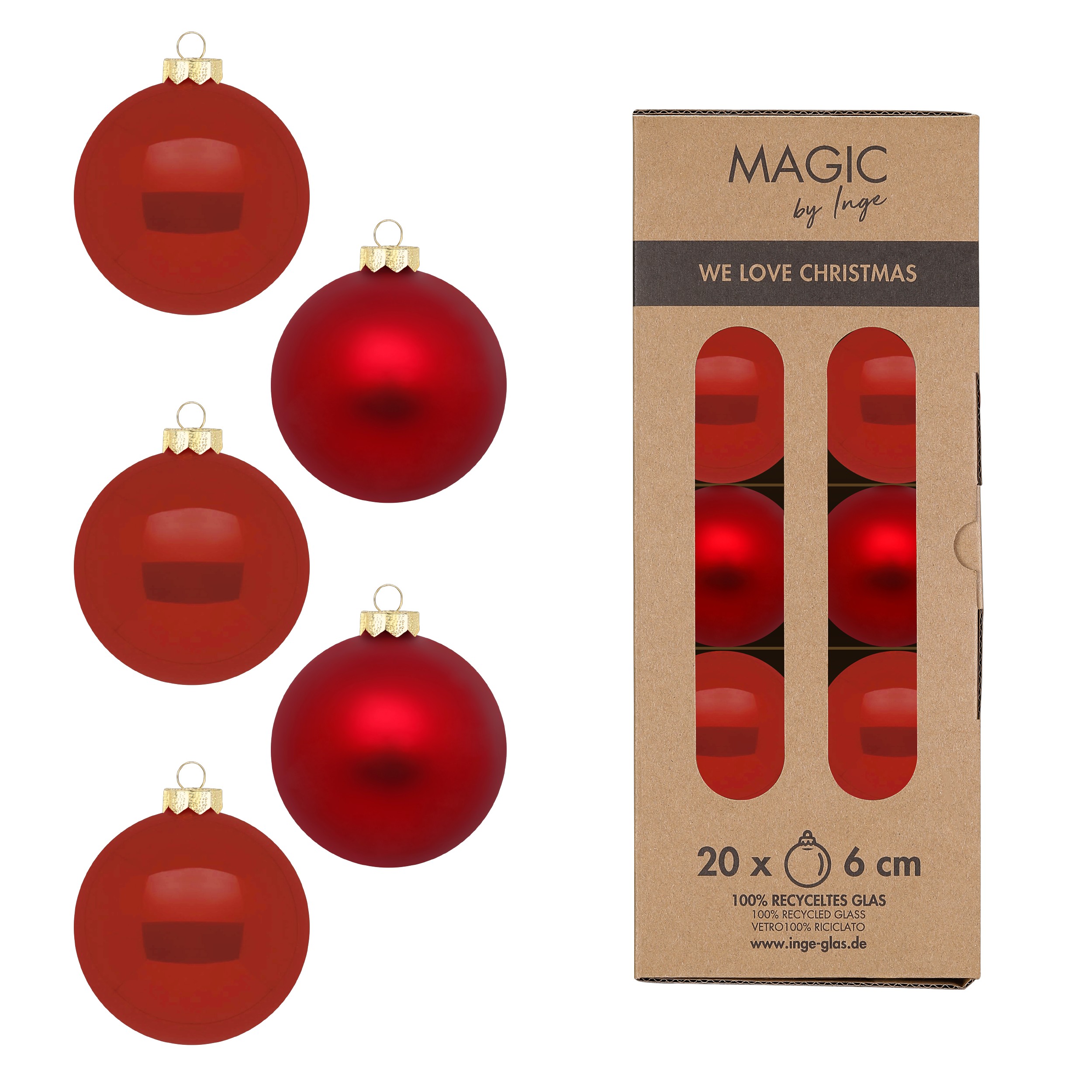 Kugel 6cm in Farbe Classic Chianti ()