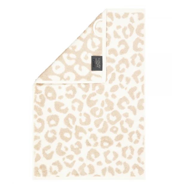 Gästetuch 30x50cm in Fb. 36, Leopard, Tiermuster, Fleece, Schal, Tove