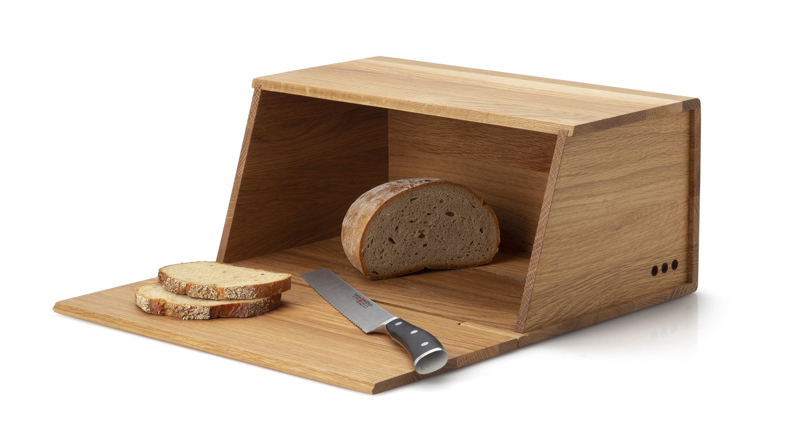 Continenta Brotkasten ca. 40 x 26 x 18,5 cm in Eichenholz