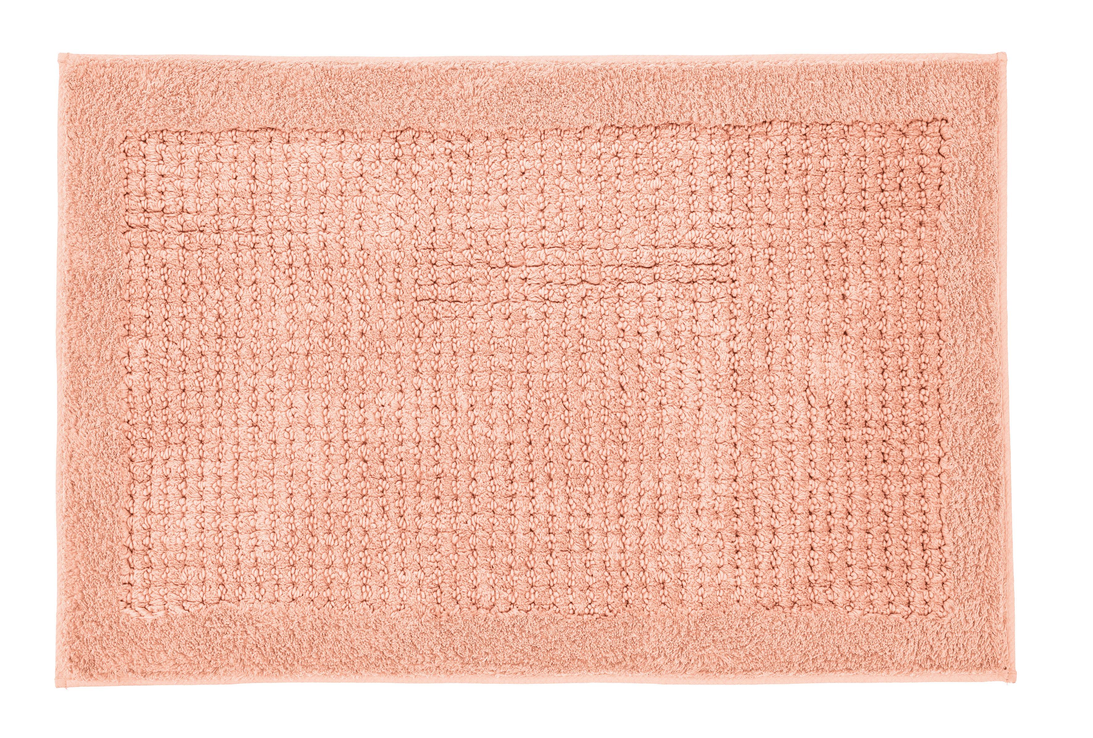 Kleine Wolke Badteppich NET ca. 80x140cm in Farbe papaya