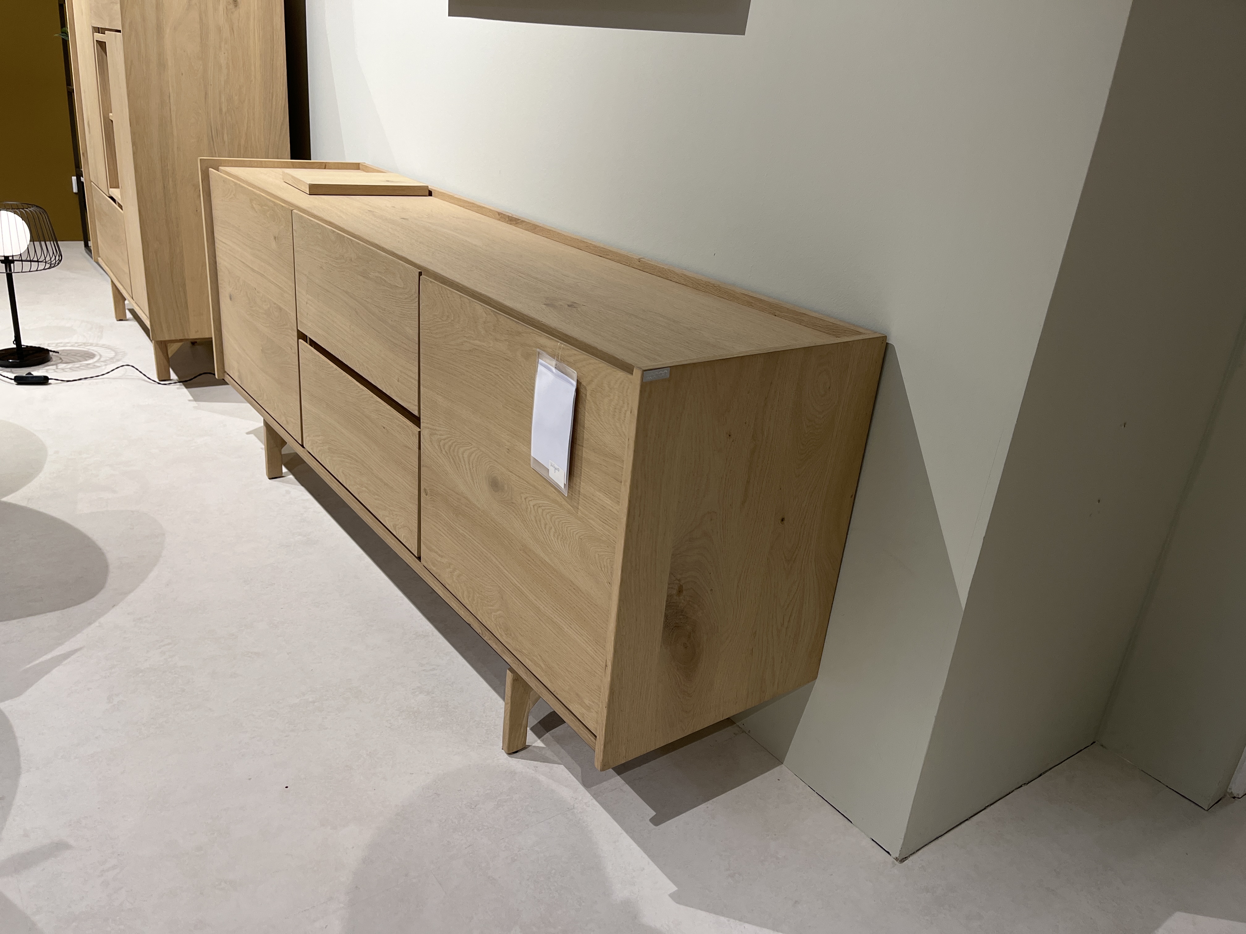 XOOON Sideboard 190cm 2t+2l Valgard VALGARD 52221-NSA, Sideboard, Eiche, Naturholz, Schubladen, Beine
