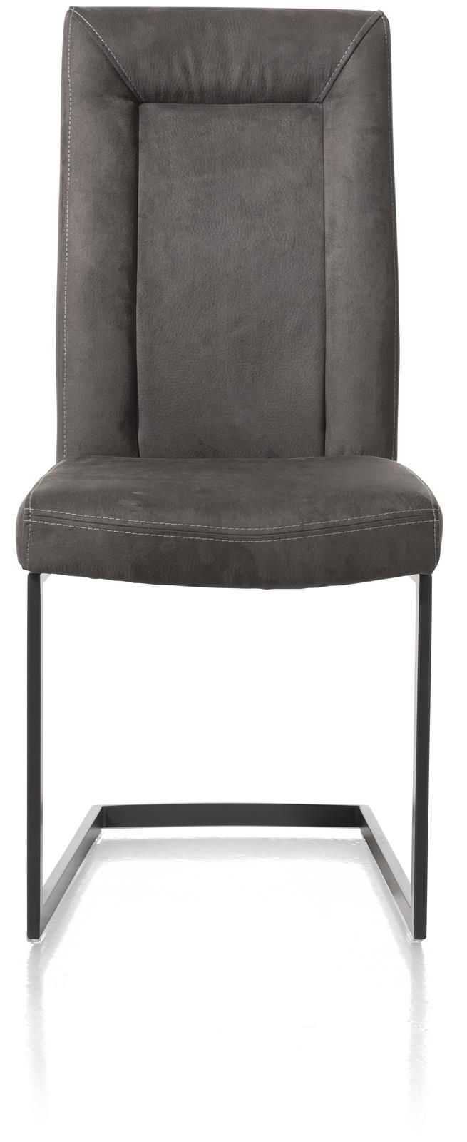 Henders & Hazel Schwingstuhl MALENE ca. B48 H103 T67 cm in Stoff Nubucco dunkelbraun