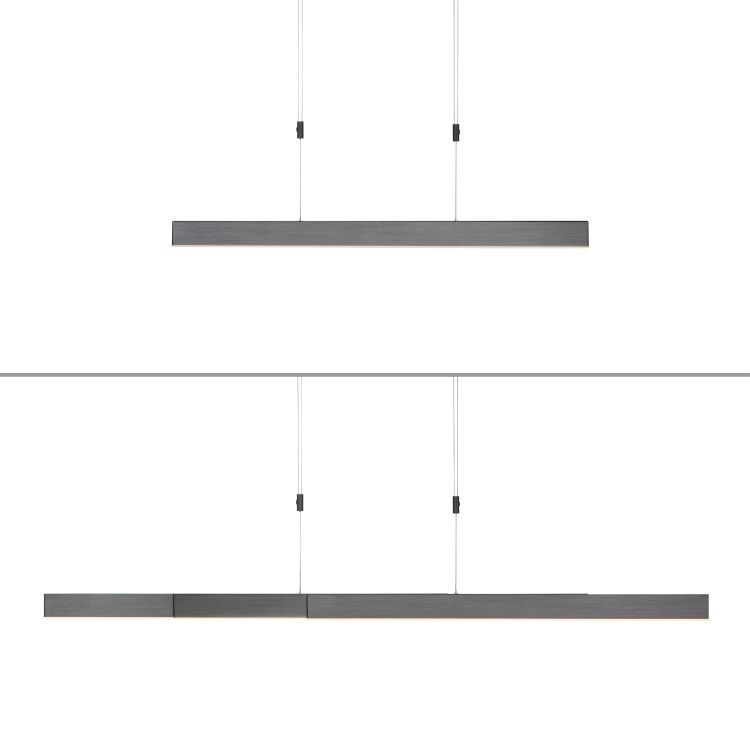 Paul Neuhaus LED-Pendelleuchte PURE MOTO 3-flammig in Farbe platin Paul Neuhaus LED-Pendelleuchte PURE MOTO 3-flammig in Farbe grau, Ablage