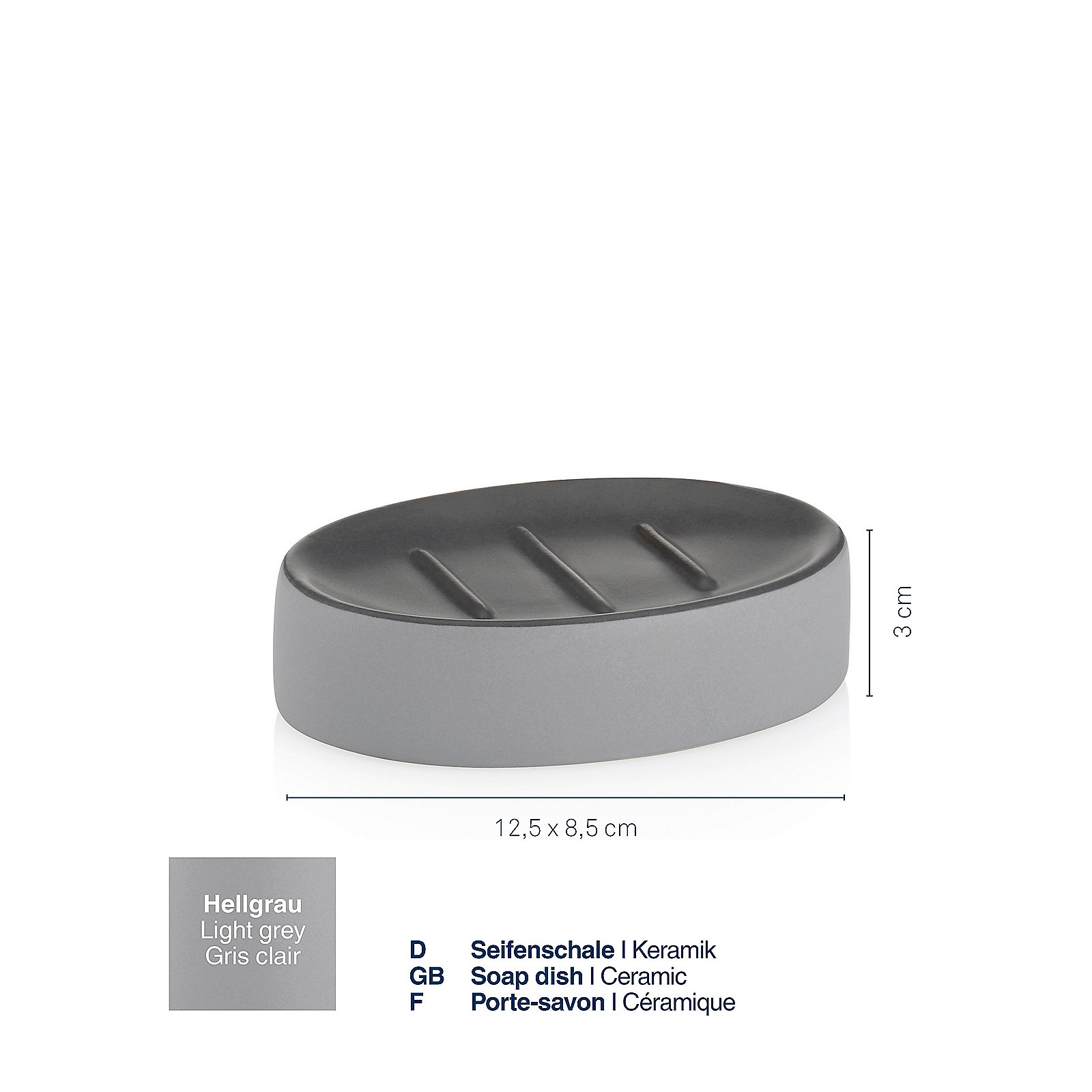 Kela Seifenschale Matsi hellgrau MATSI in 
