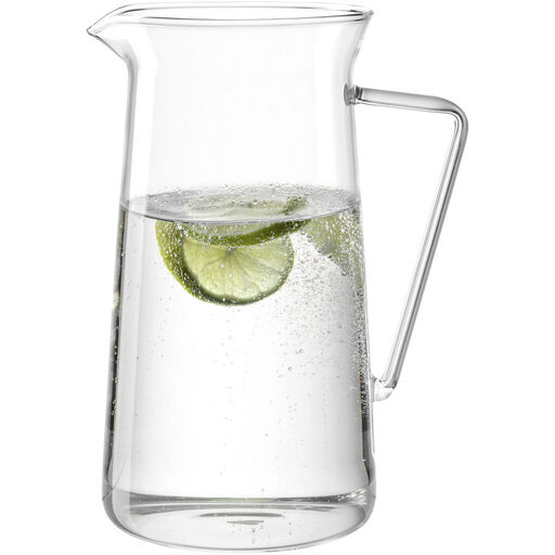 Leonardo GK/Krug 1,6l GIORNO GIORNO in Klarglas, Glas, Wasserkrug, Trinkglas, Limonenscheibe, Skalewasser
