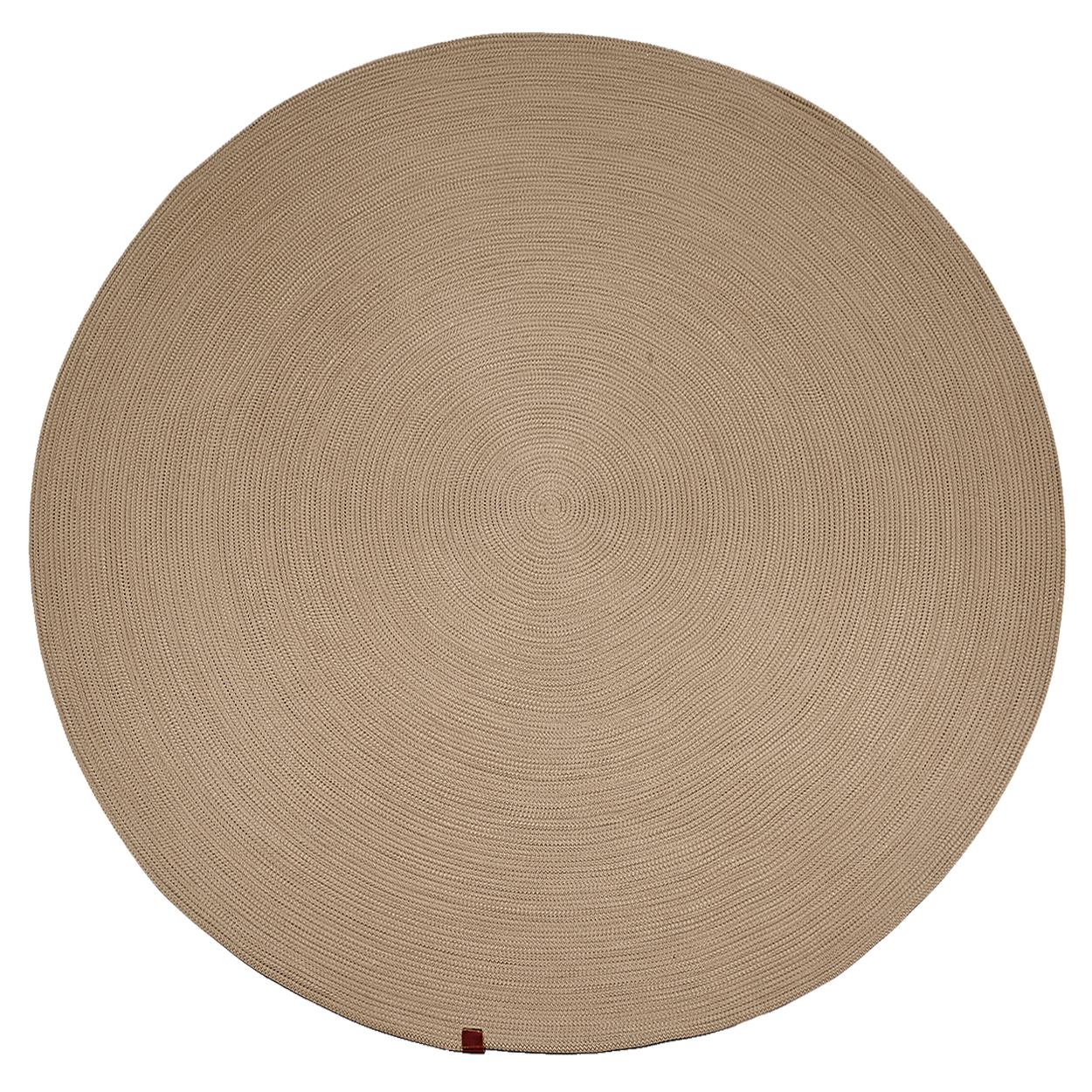 Golze & Söhne Teppich Paris in Farbe Beige, runder teppich, pergamentfarben, gefüllter Faserring, strukturiert, bodenbelag