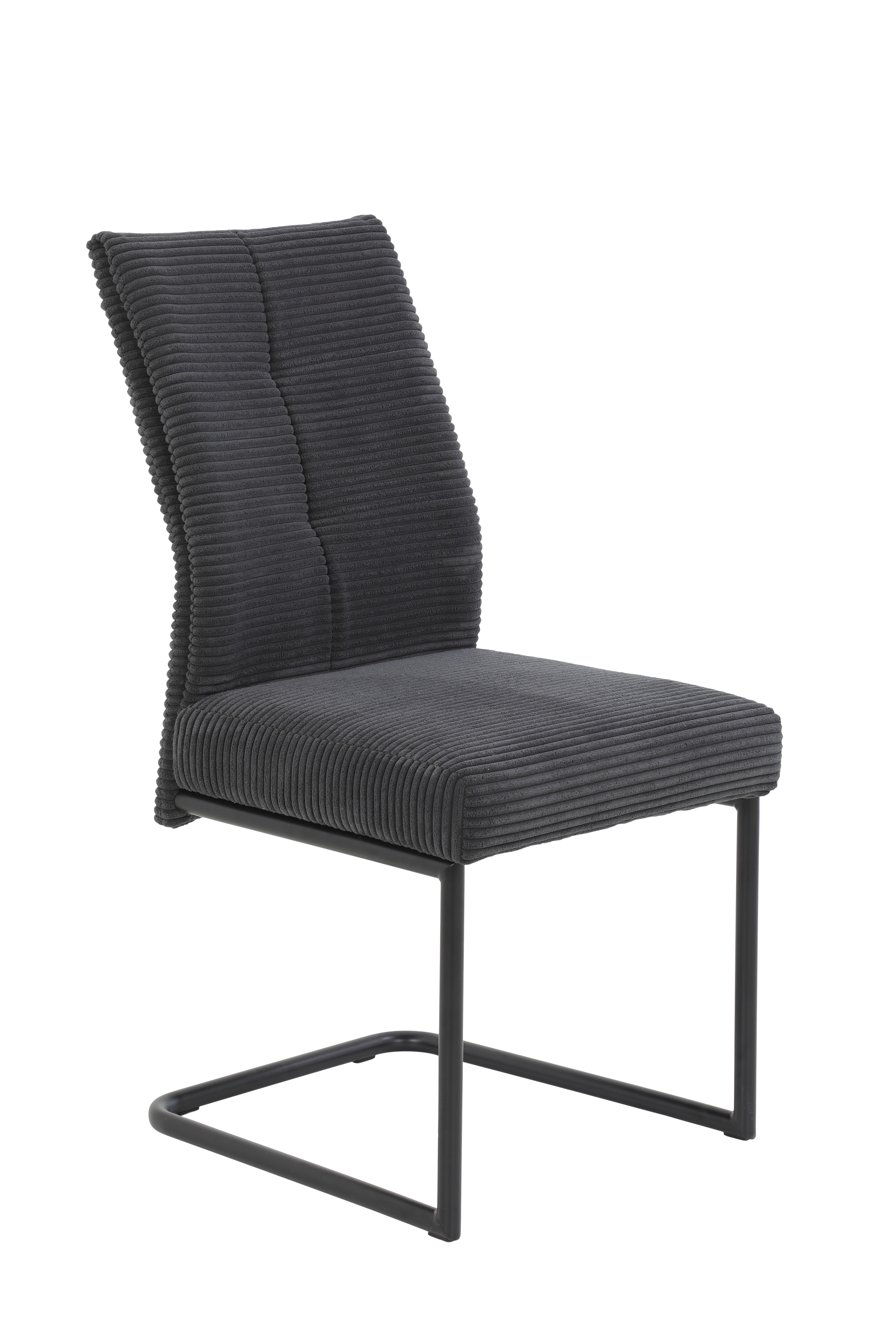 Schwingstuhl ca. B50 H99 T65 cm in 28 Breitcord quer anthrazit