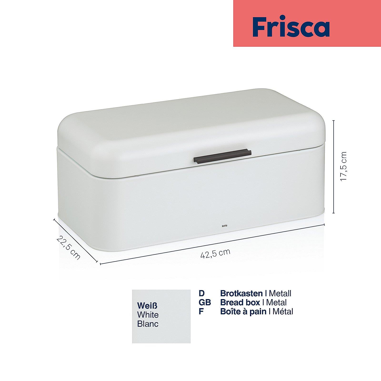 Kela Brotkasten FRISCA in Farbe Weiß