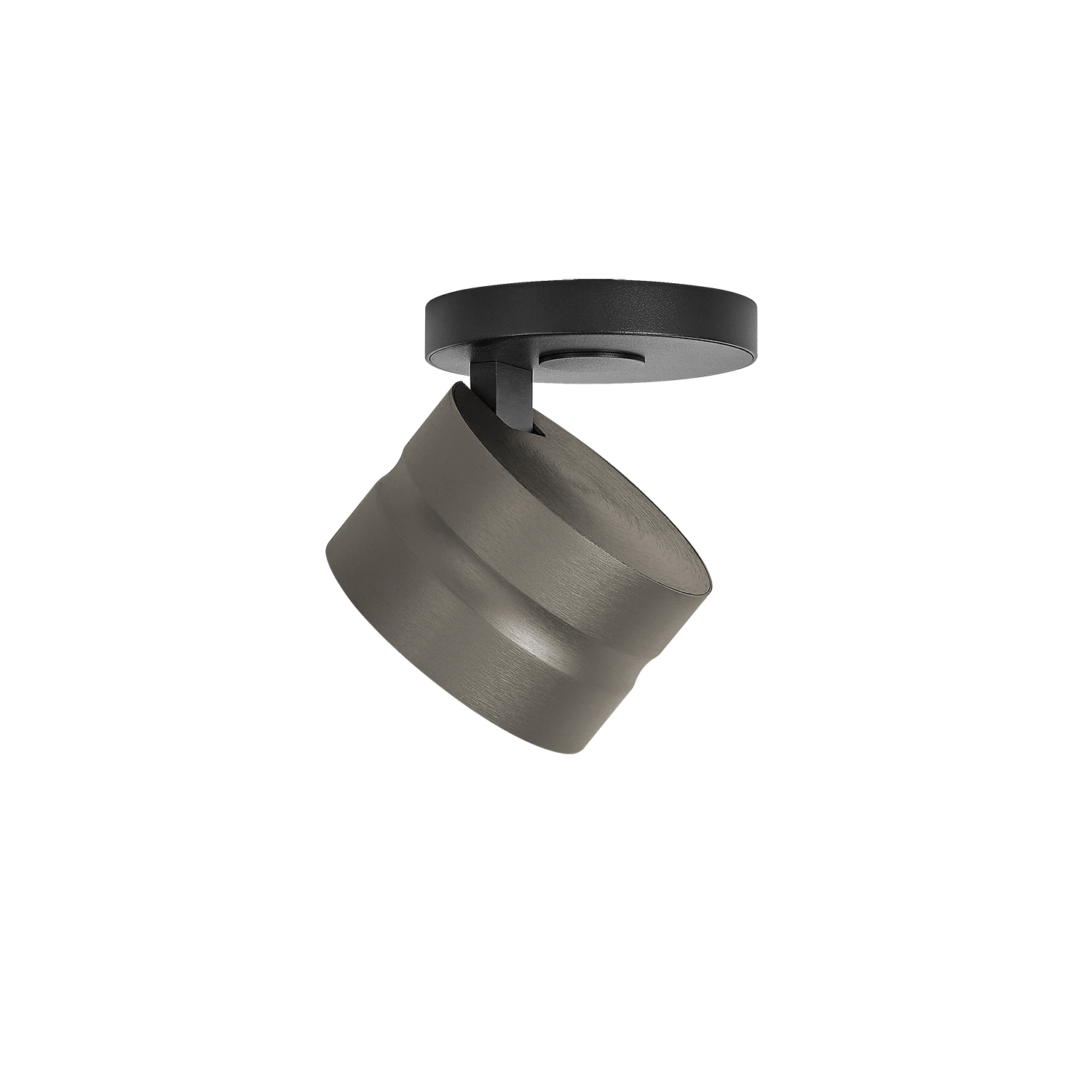 B-Leuchten LED-Deckenleuchte Durchmesser ca. 11cm, Höhe ca. 11cm in Bronze eloxiert, Beleuchtung