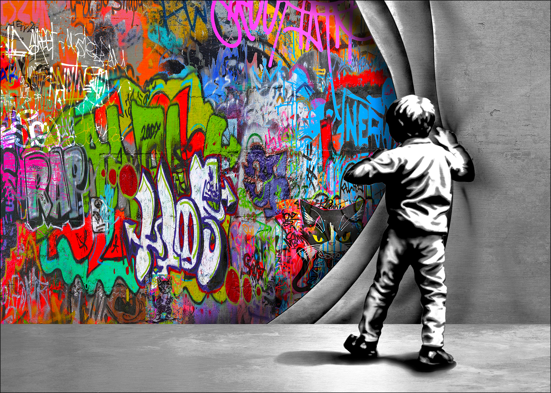 PRO ART Alu-Art 100x70cm Graffiti Discovery PRO ART Alu-Art 100x70cm Graffiti Discovery