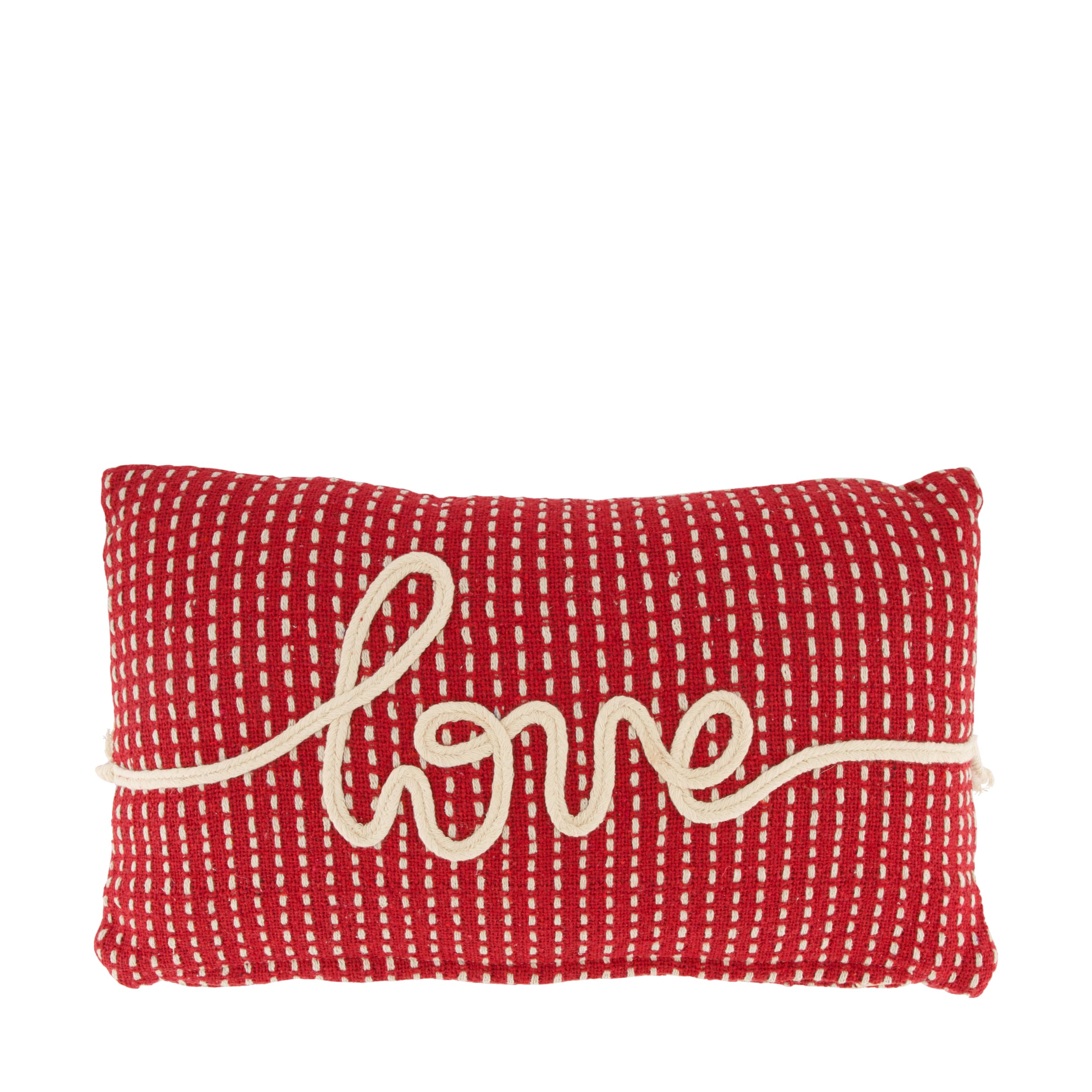 Dijk Natural Collections Kissen Love in Farbe rot/weiß, Kissen, Dekoration für Zuhause, Kopfkissen