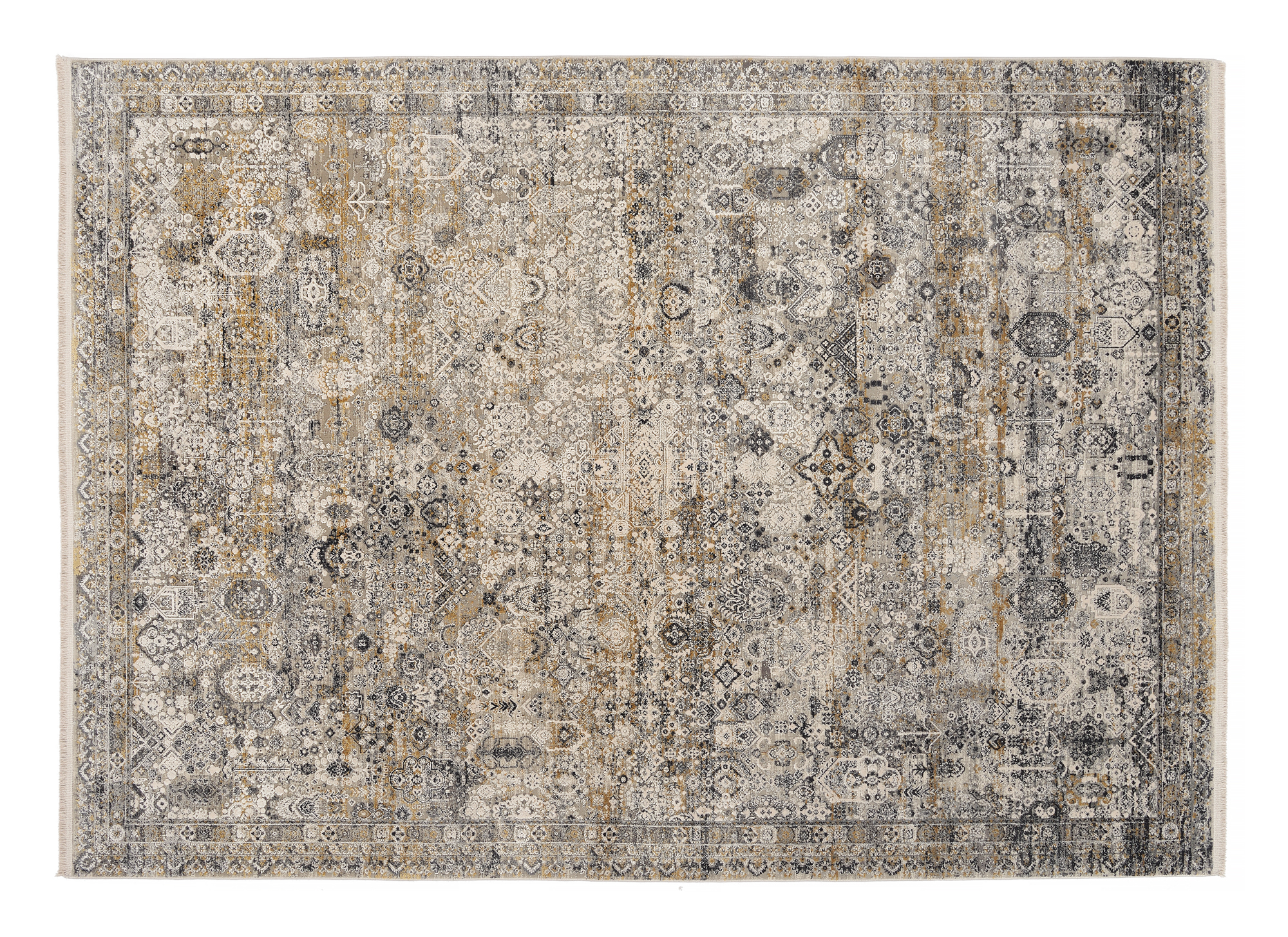 OCI Webteppich ca. 140x200cm in Farbe grau-gold