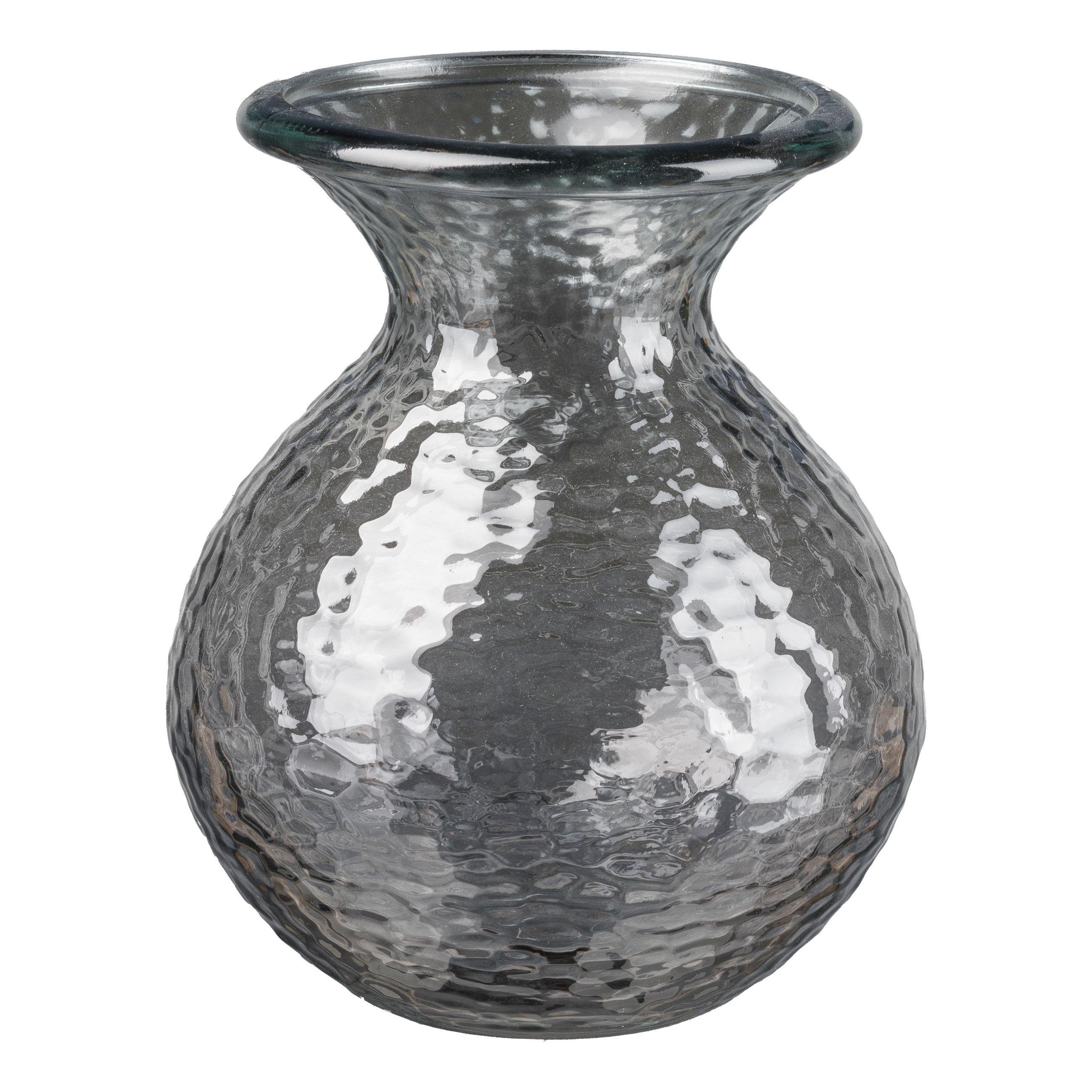 Gasper Glas Kugel Vase PARADISE in grau