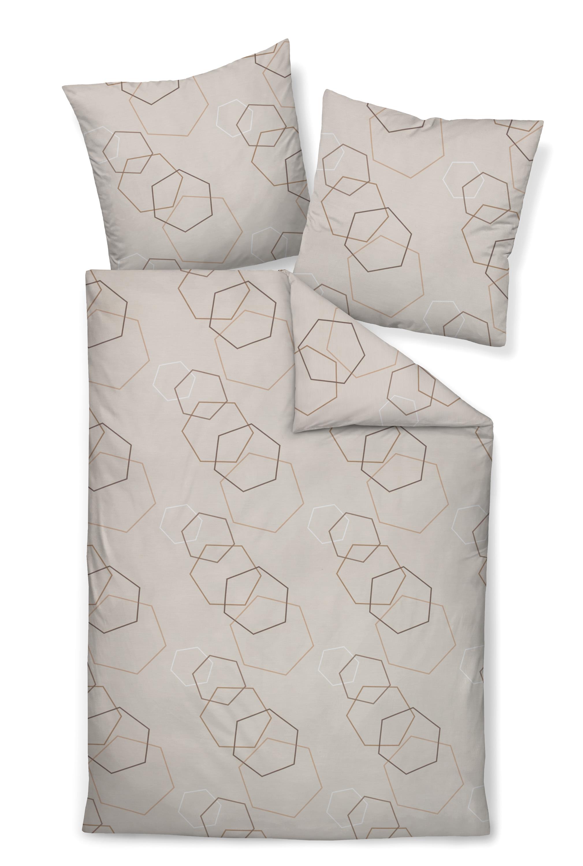 Janine Design Bettwäsche-Set 155x220cm J.D. in Farbe Naturell Janine Design Bettwäsche-Set 155x220cm J.D. in Farbe Naturell, Kissen, Dekoration für Zuhause, Kopfkissen