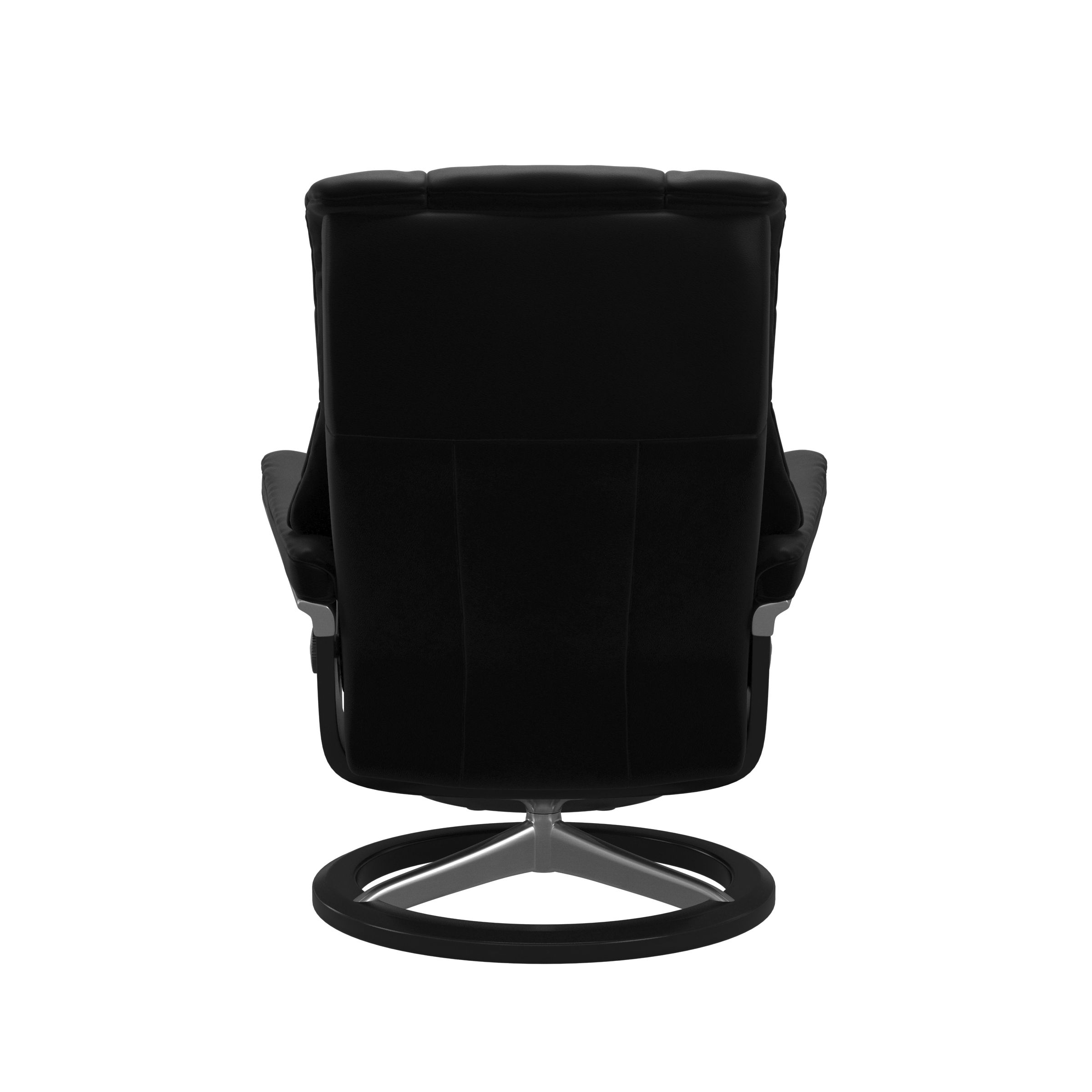 Stressless Sessel mit Hocker Mayfair Signature (M) in Leder batik schwarz